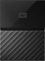 WD - My Passport 3TB External USB 3.0 Portable Hard Drive - Black - Front_Zoom