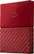 Left. WD - My Passport 1TB External USB 3.0 Portable Hard Drive - Red.