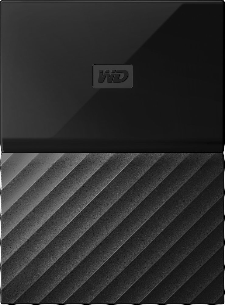 Zoom in on Front Zoom. WD - My Passport 1TB External USB 3.0 Portable Hard Drive - Black.