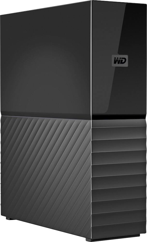 Left. WD - My Book 4TB External USB 3.0 Hard Drive - Black.