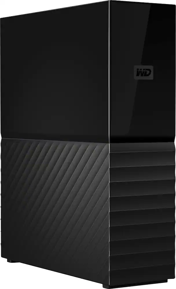 Angle. WD - My Book 6TB External USB 3.0 Hard Drive - Black.