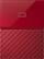 Front. WD - My Passport 3TB External USB 3.0 Portable Hard Drive - Red.