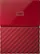 Front. WD - My Passport 4TB External USB 3.0 Portable Hard Drive - Red.