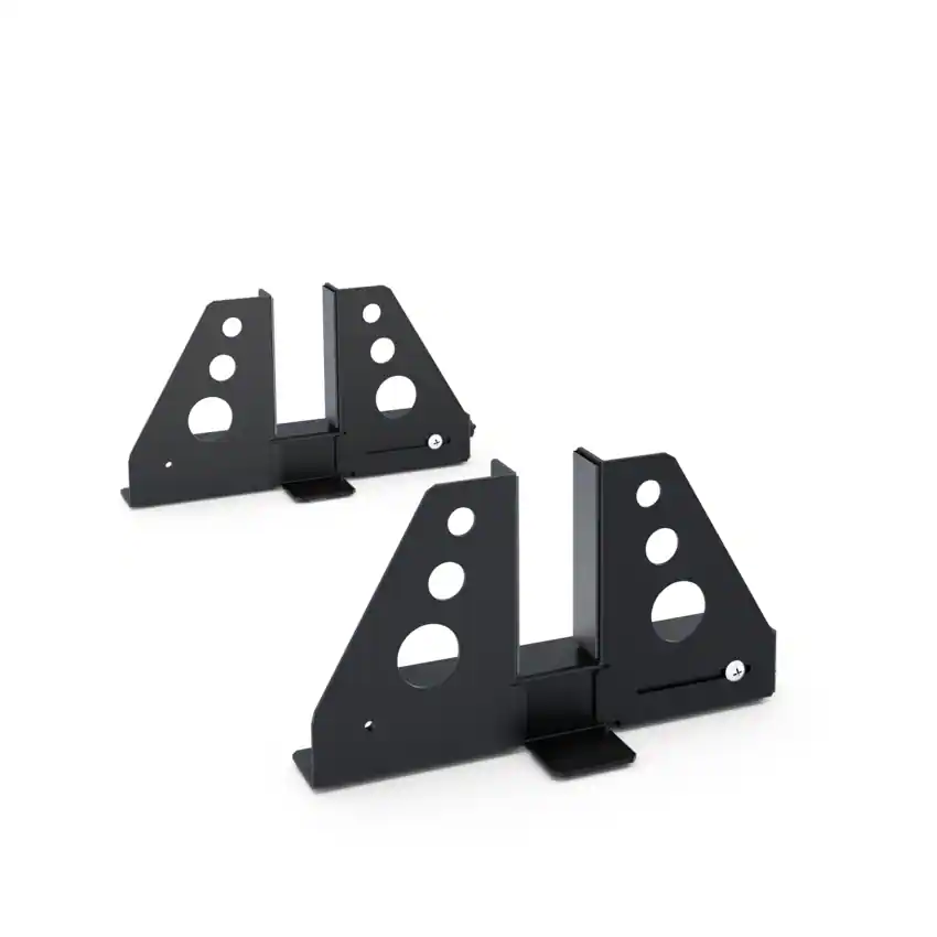 Adjustable Support Rack RackSolutions Universal Adjustable Rack To Tower Stand (1U 2U) Black ...