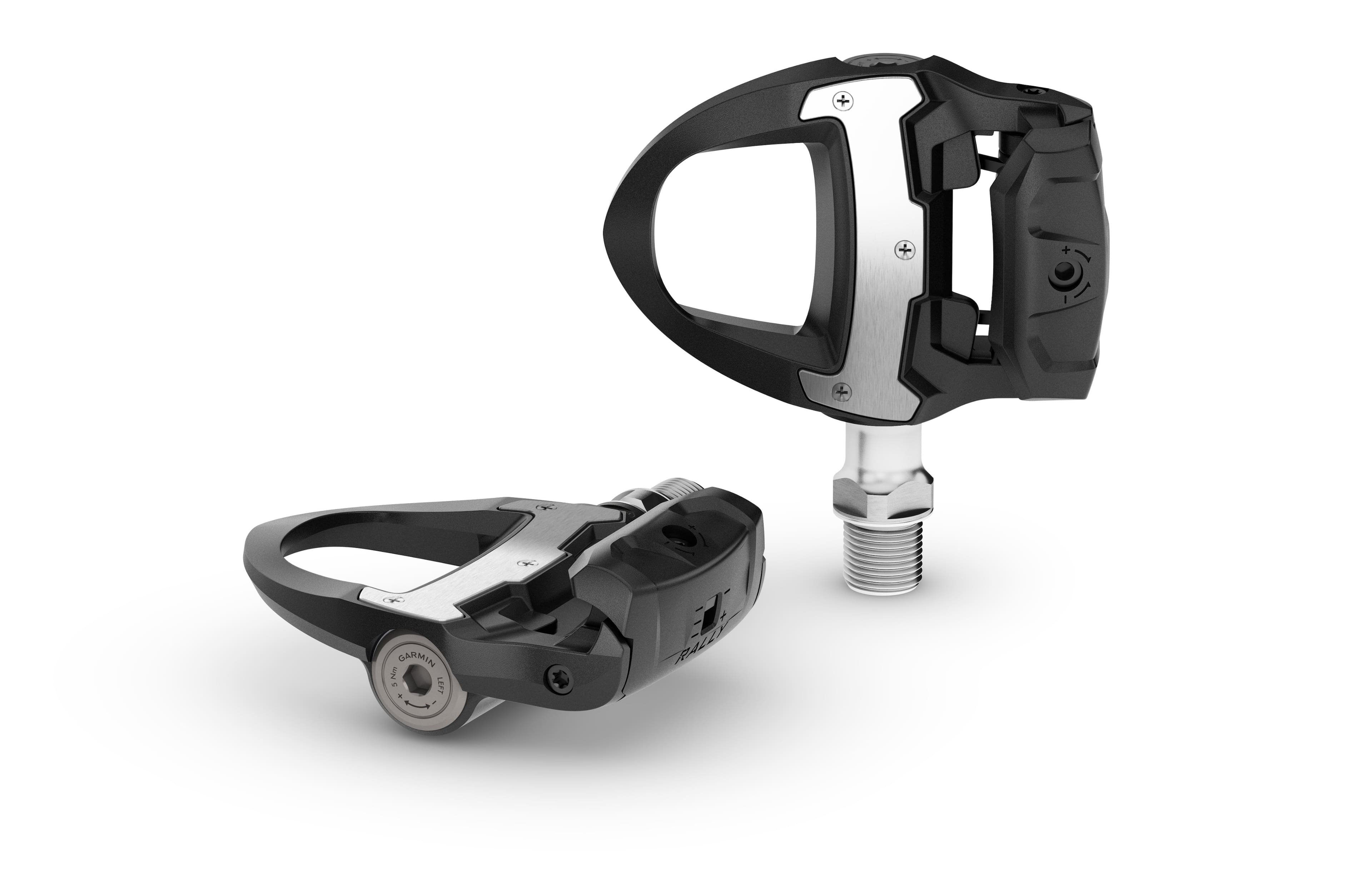 Garmin - Rally RS110 Single-sensing Power Meter - Black - Front_Zoom