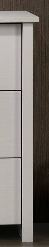 Alt View 2. Forest'nSky - White Wood 6 drawer 57 in. Wide Chest of Drawers for Living Room - White.