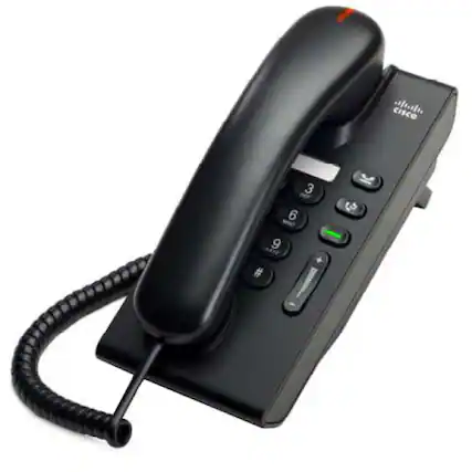 Front. Cisco Consumer Products - Cisco CP-6901-C-K9= Unified IP Standard Handset - Corded - Charcoal - Charcoal.