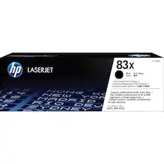 hp LASERJET
CF283X 83x Black Tinta Negra Noire High Volume Print Cartridge / Cartouche d'Impression Grand Volume / Cartucho de Alto Volumen
Superior, professional results. Every time. / Des résultats professionnels et de qualité supérieure à chaque impression. / Calidad superior, resultados profesionales. En todo momento.
HP LASERJET PRO M201, MFP M225