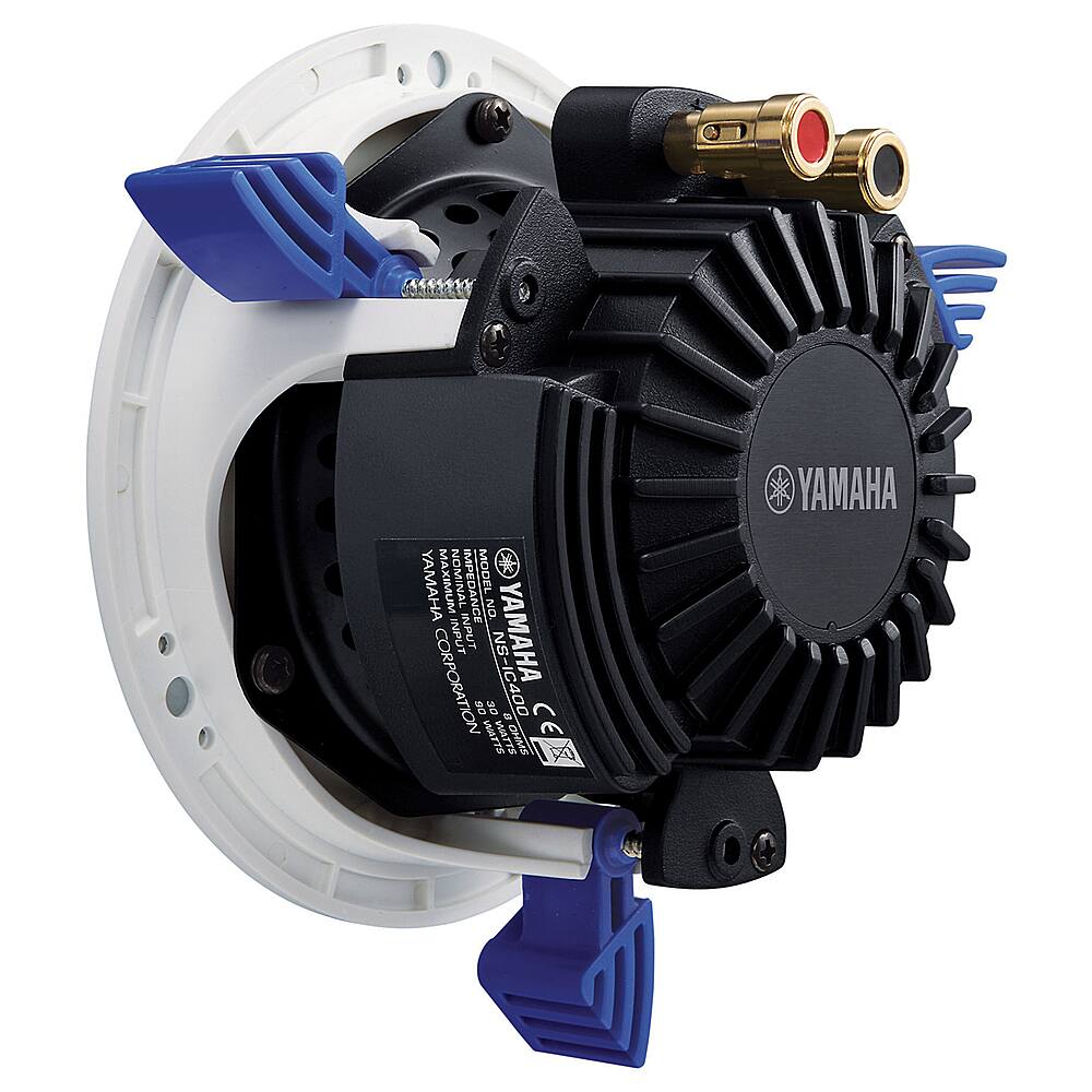 Left. Yamaha - 4" In-Ceiling Speakers (Pair) - White.