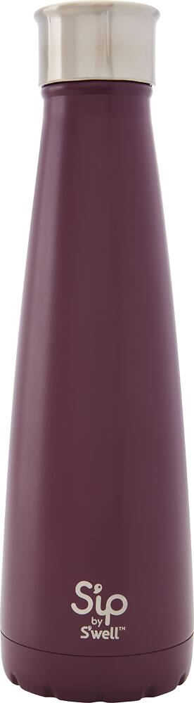 Angle. S'ip by S'well - 15-Oz. Water Bottle - Purple gumdrop.