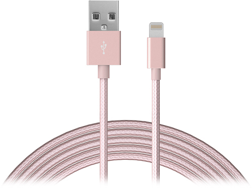 Just Wireless - Apple MFi Certified 6' Lightning USB Charging Cable - Rose gold was $21.99 now $13.19 (40.0% off)