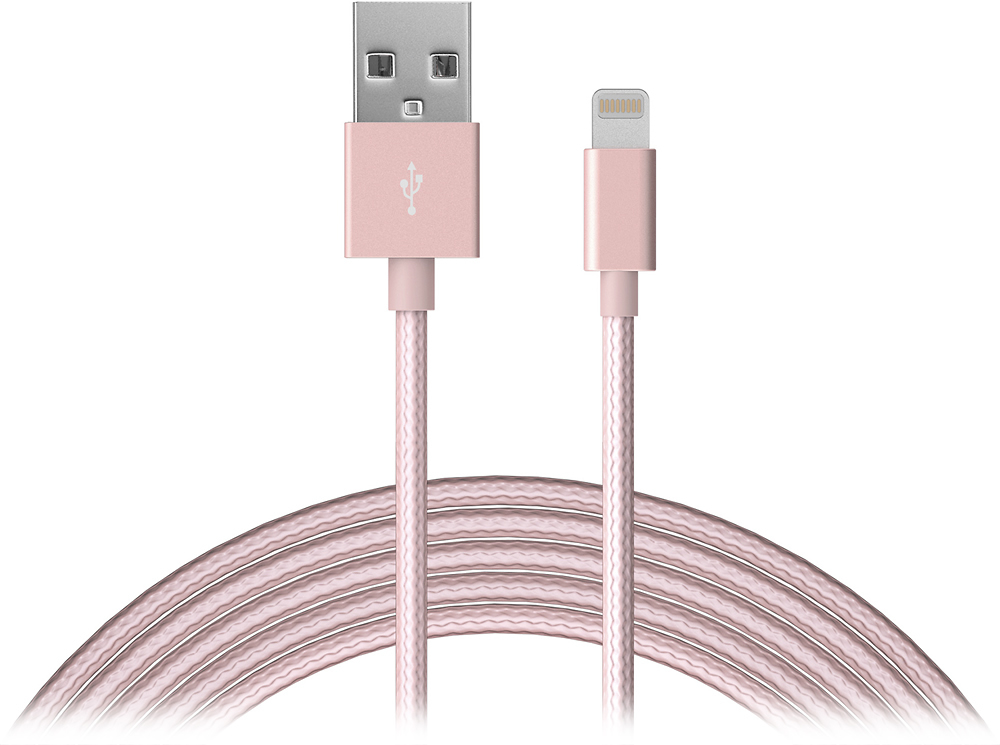 Just Wireless 5411 Lightning 10ft USB Cable White 