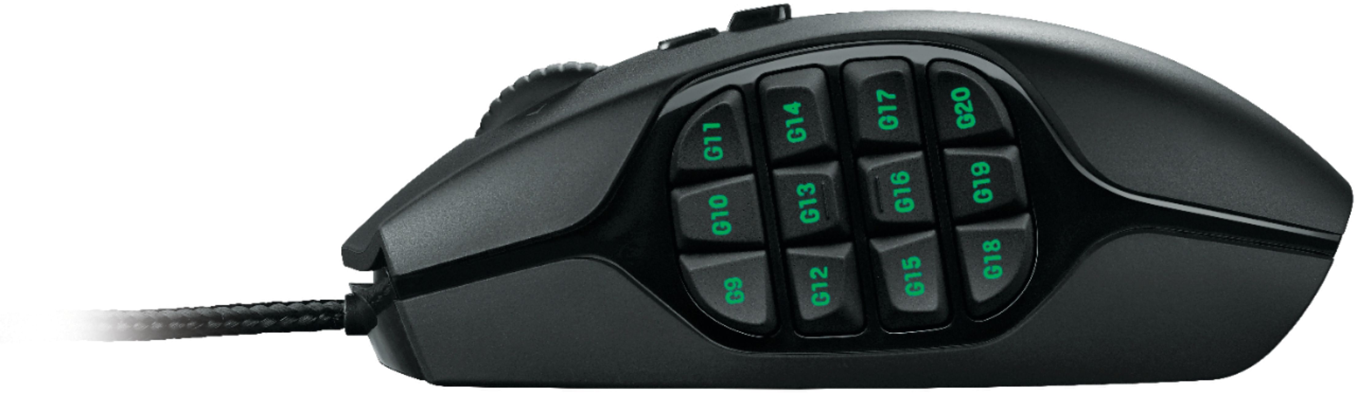 Begrænse Grape Enlighten Logitech G600 MMO Wired Optical Gaming Mouse Black 910-002864 - Best Buy