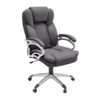CorLiving Executive Office Chair - Gray - Front_Zoom
