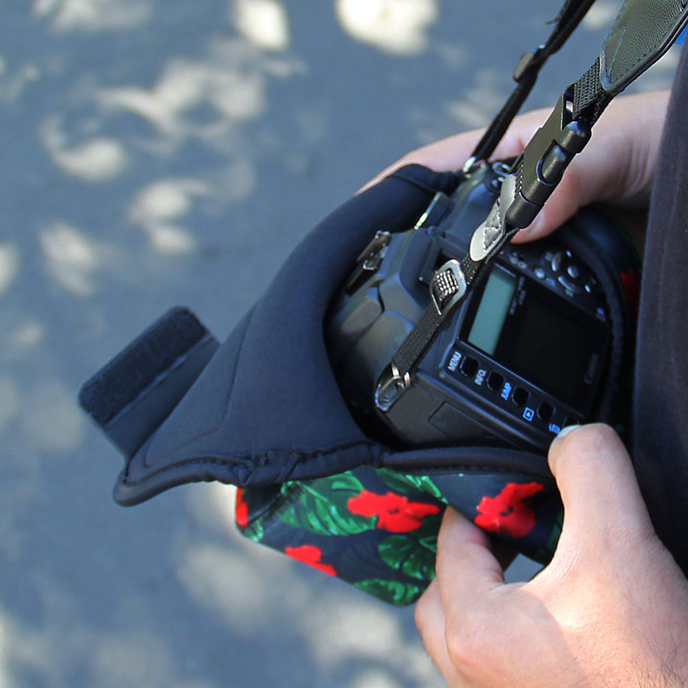 Alt View 5. USA Gear - DSLR Camera Sleeve Case with Accessory Storage & Strap Openings.