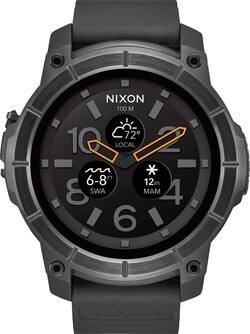 NIXON The Mission Smartwatch 48mm Polycarbonate Black A1167 001-00 NIXON The Mission Smartwatch 48mm Polycarbonate Black A1167 001-00