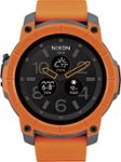 Front Zoom. NIXON - The Mission Smartwatch 48mm Polycarbonate - Orange.