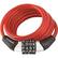 Front. Wordlock - Combination Non-Resettable Cable Lock - Red.