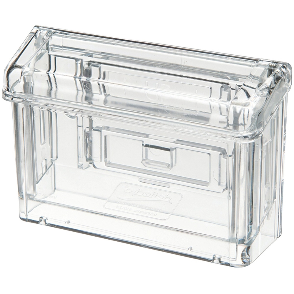 Deflecto - Grab-A-Card Outdoor Business Card Holder - Clear
