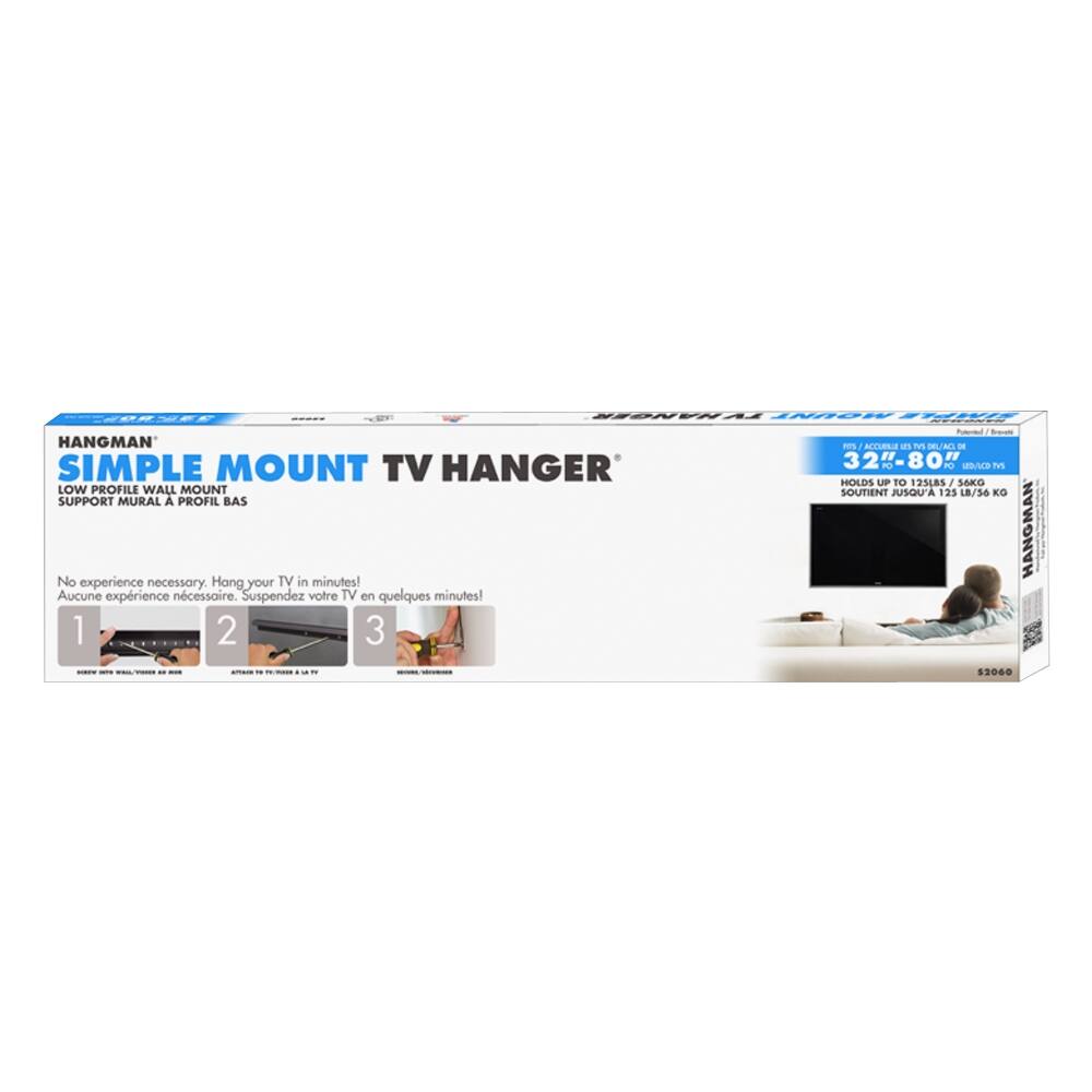 Best Buy Hangman Fixed TV Wall Mount for Most 32" 80" FlatPanel TVs