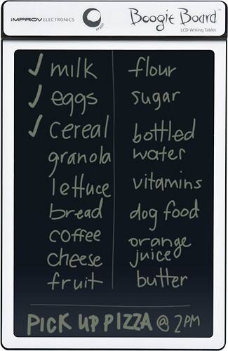 Front Standard. Boogie Board - 8.5" eWriter LCD Tablet - White.