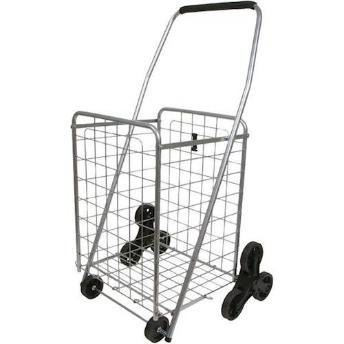 Angle View: Helping Hand - 3-Wheel Stair-Climbing Folding Cart - Silver
