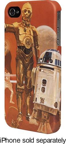 Angle Standard. Power A - Star Wars Droids Saga Case for Apple® iPhone® 4 and 4S - Orange/White.