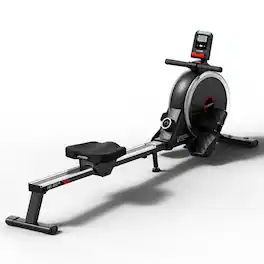 HARISON - Magnetic Rowing Machine with 16-Level Resistance, Foldable Rower Machine with 350bs Weight Capacity (HR-W11) - Black