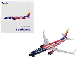 GeminiJets - Boeing 737-800 Commercial Aircraft "Southwest Airlines - Freedom One" United States Flag Livery 1/400 - Multi