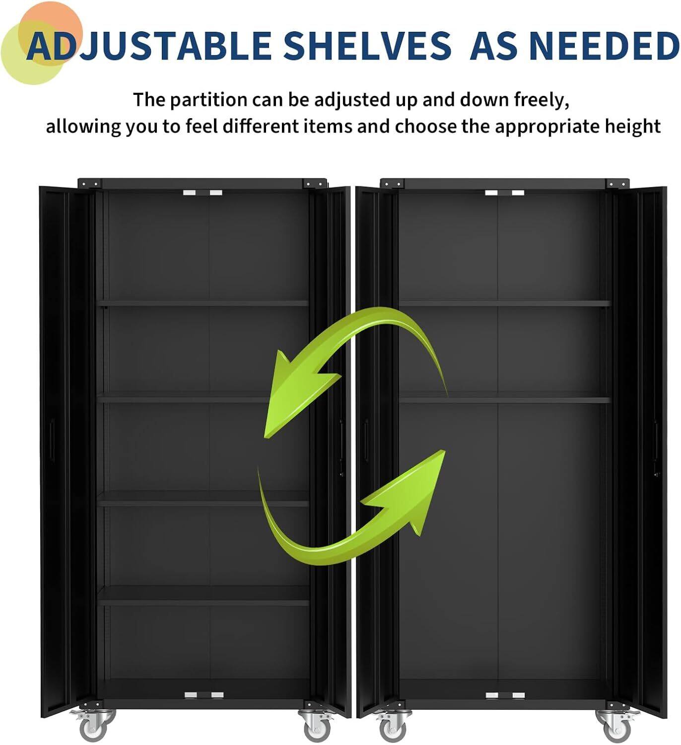 ADJUSTABLE SHELVES AS NEEDED

The partition can be adjusted up and down freely, allowing you to feel different items and choose the appropriate height.