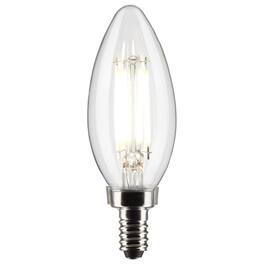 SATCO - B11 E12 (Candelabra) Filament LED Bulb Soft White 60 Watt Equivalence 2 pk