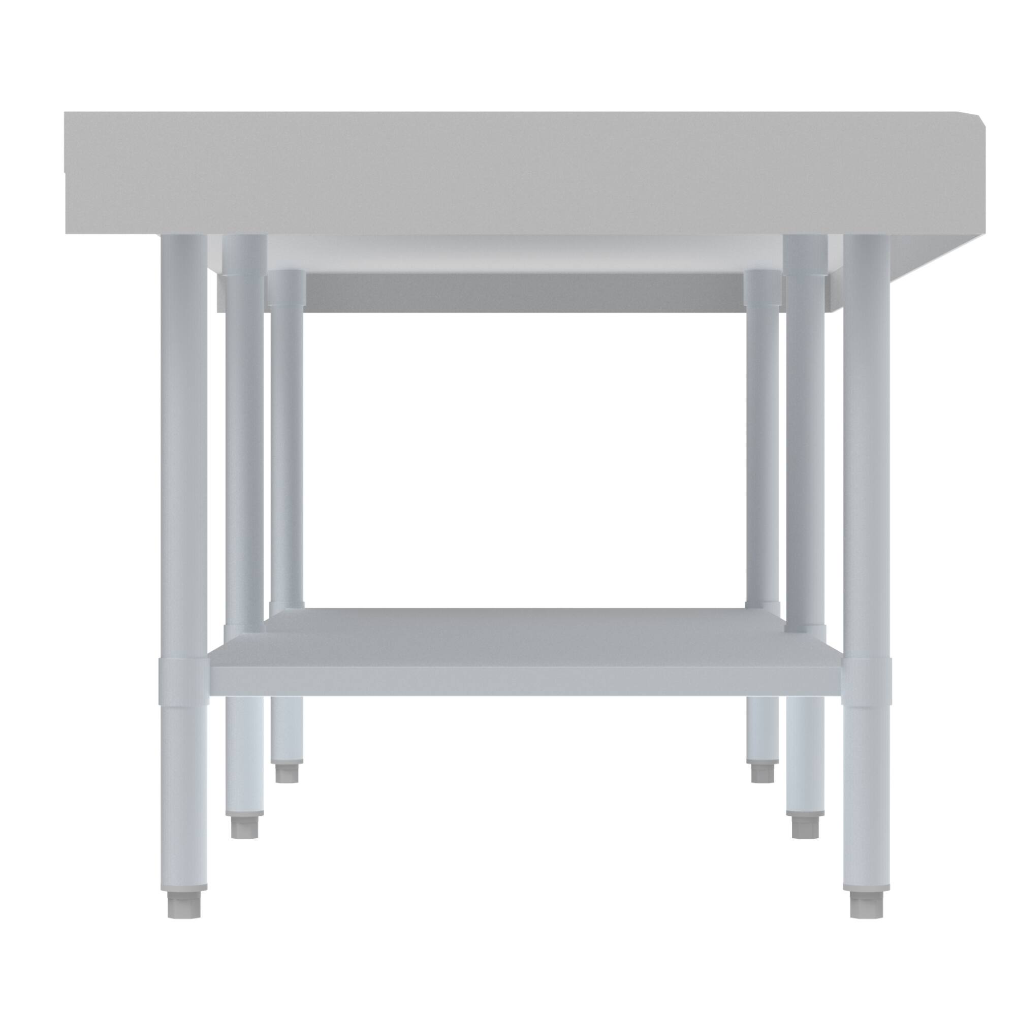 Alt View 1. Koolmore - 30" x 72" 16-Gauge Stainless Steel Equipment Stand with Galvanized Undershelf, EQT-163072. - Silver.