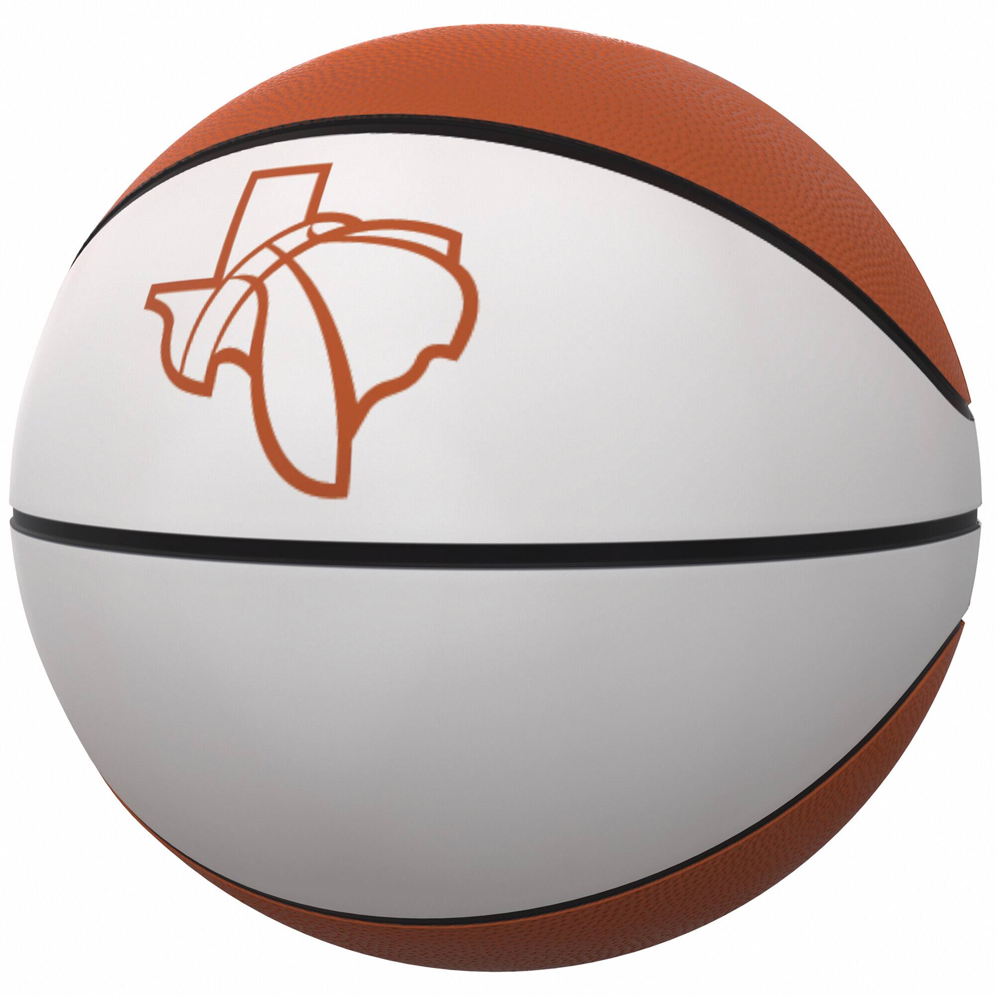 Front. Logo Brands - Texas Longhorns Official-Size Autograph Basketball - Multicolor.