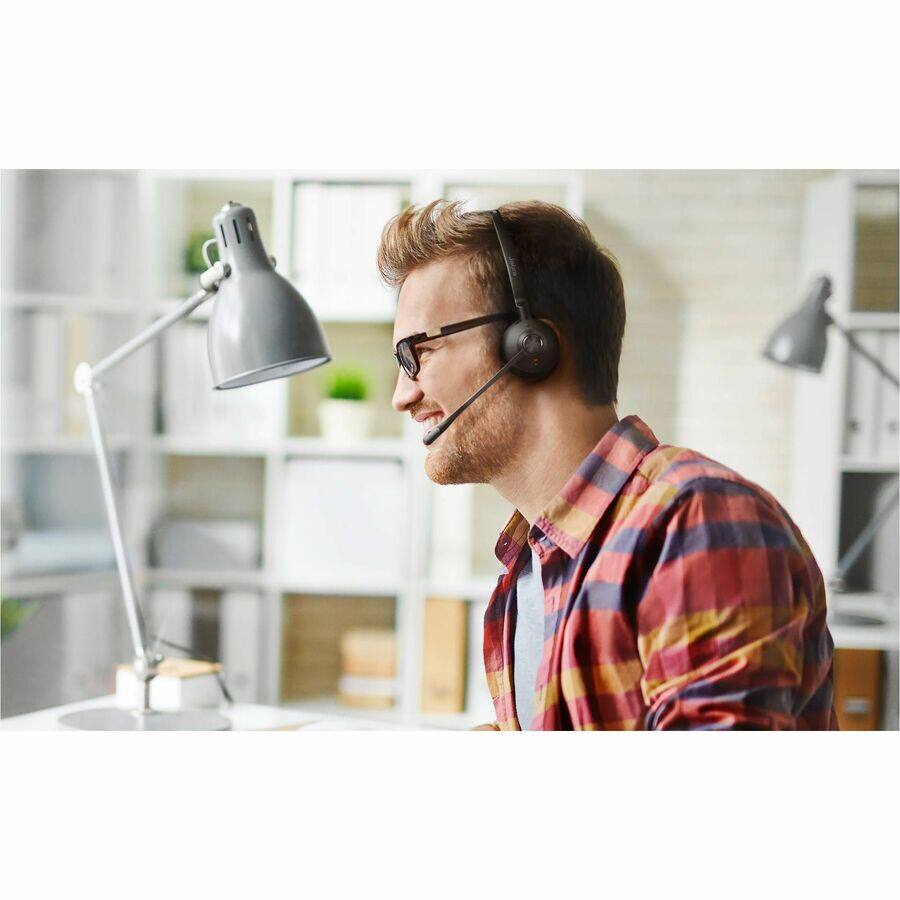 Alt View 7. Jabra - Jabra Engage 45 SE Headset - Mono - Wireless - DECT - 492.1 ft - 40 Hz to 16 kHz - Over-the-ear, Over-the-head, On-ear - Black.