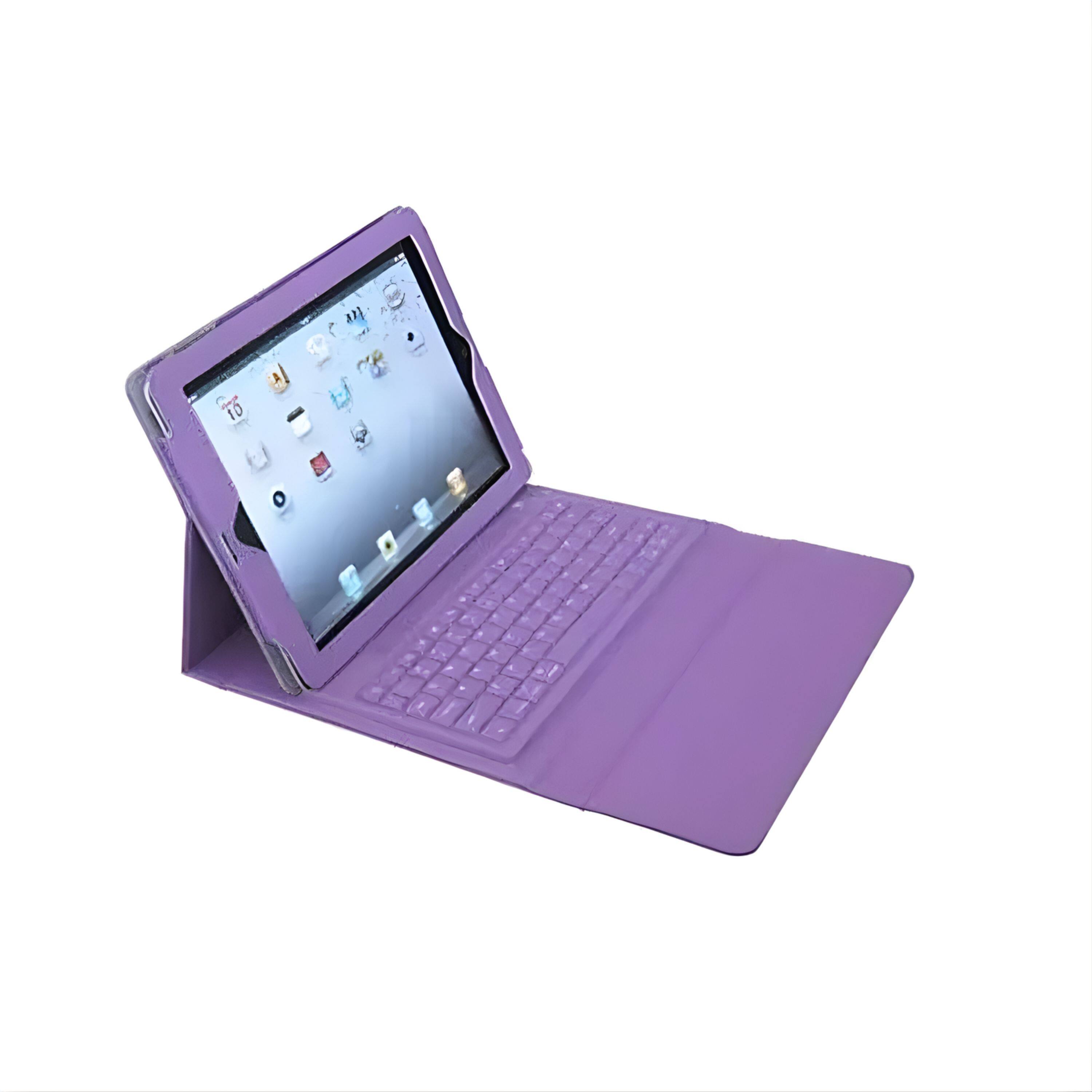 Left. Kitcheniva - iPad Case With Built-in Bluetooth Keyboard For iPad White - White.