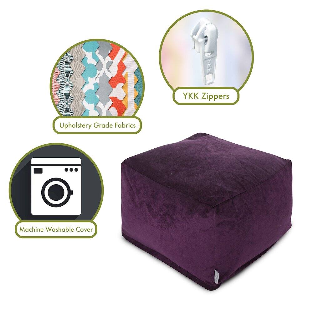 - Upholstery Grade Fabrics
- YKK Zippers
- Machine Washable Cover