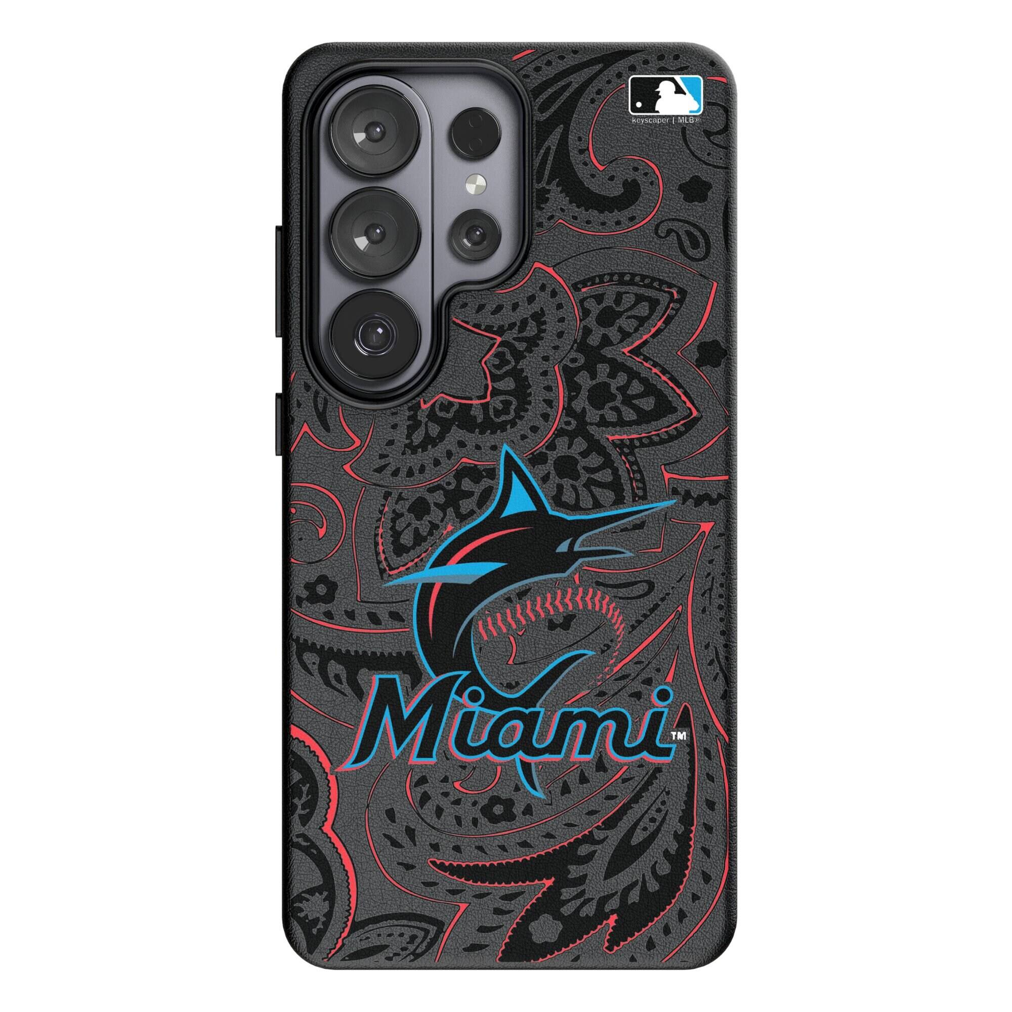 Keyscaper - MLB - Miami Marlins Paisley Galaxy Magnetic Bump Case - S26 Ultra - Black price history on PriceWatchPro