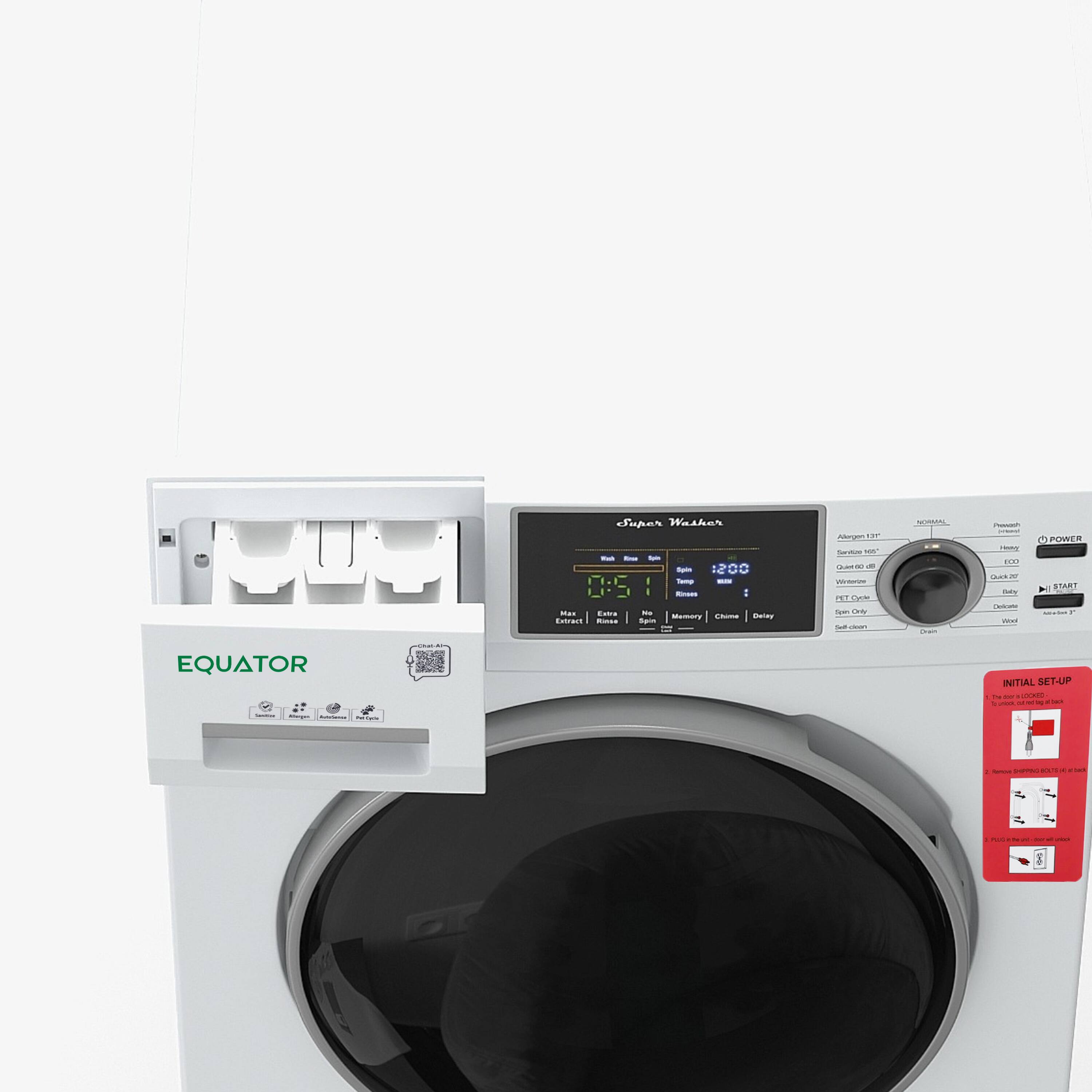 Super Washer

EQUATOR

INITIAL SET-UP