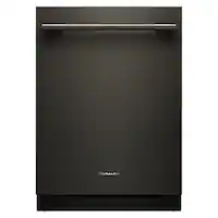 KitchenAid - 24" Top Control Built-In Dishwasher with 360 Max Jets Third Rack and ProDry System, 44 dBA - Black Ore - Front_Zoom