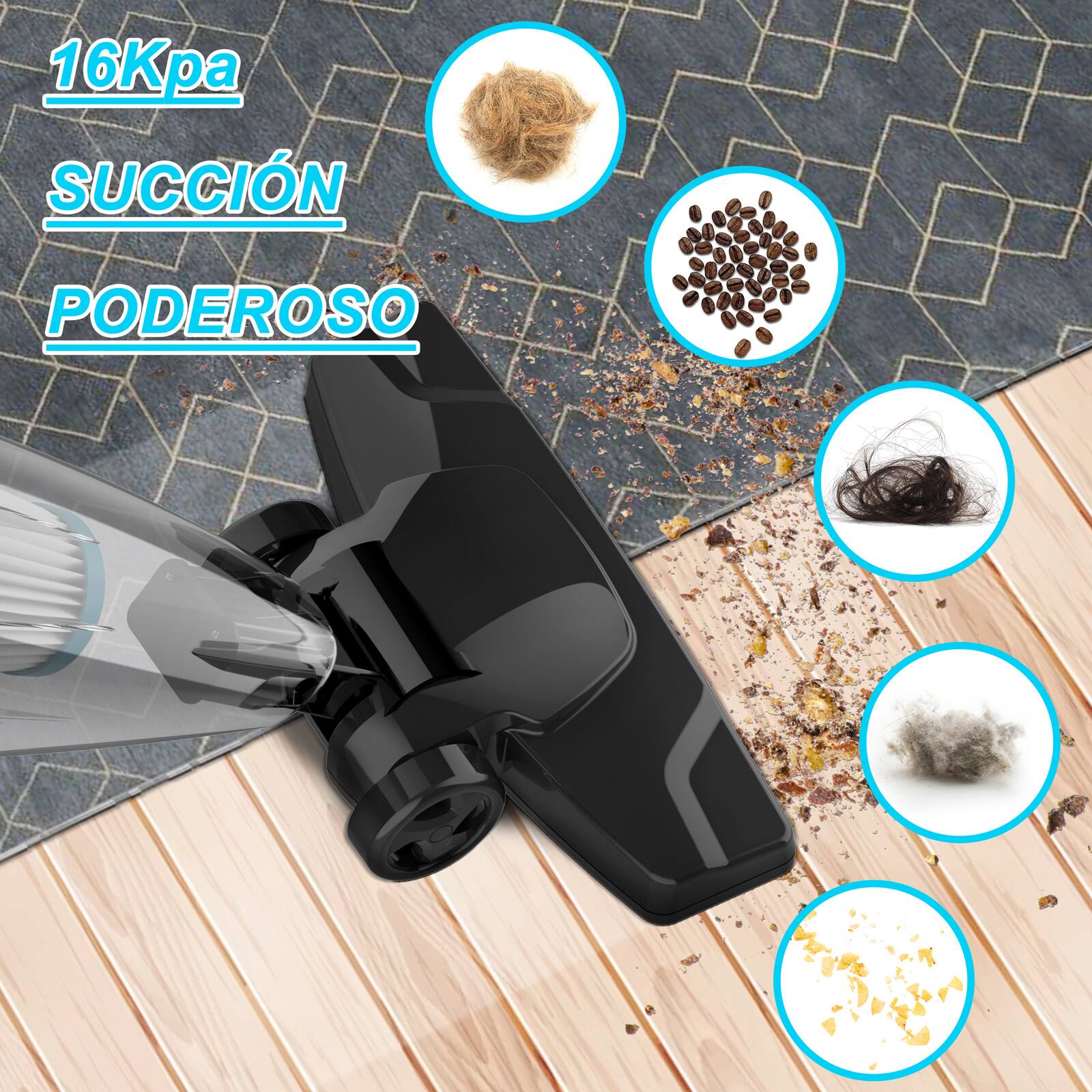 16Kpa  
SUCCIÓN PODEROSO