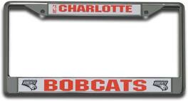 Rico Industries - Charlotte Bobcats - Classic Throwback - 12" x 6" Standard Size - Chrome Metal License Plate Frame - Multi