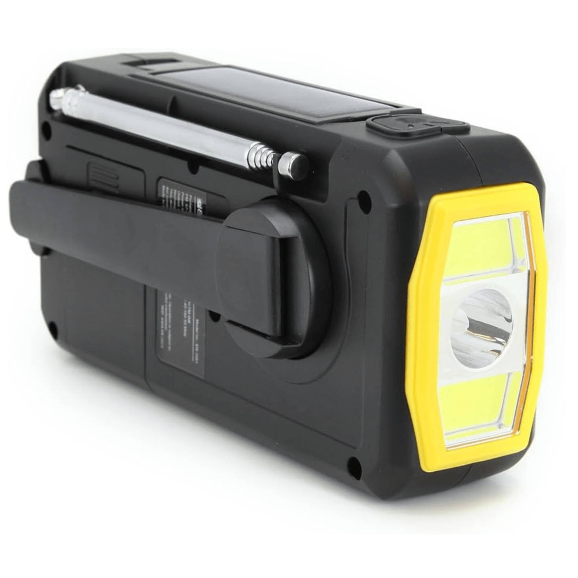 Alt View 3. Emerson - Emergency AM / FM Radio with Weather Band / Flashlight / Power Bank - Yellow.