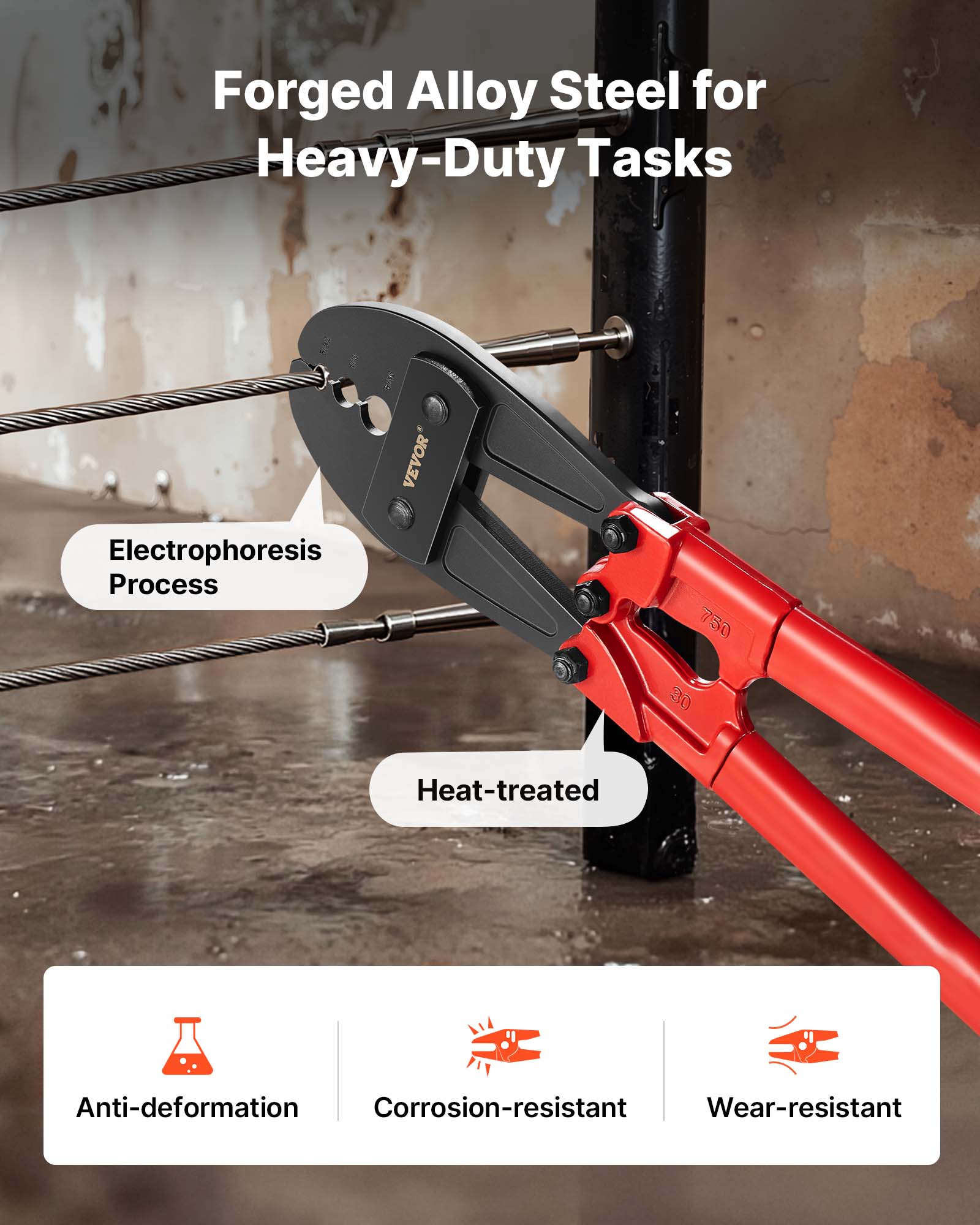 Forged Alloy Steel for Heavy-Duty Tasks

- Electrophoresis Process
- Heat-treated

Anti-deformation
Corrosion-resistant
Wear-resistant