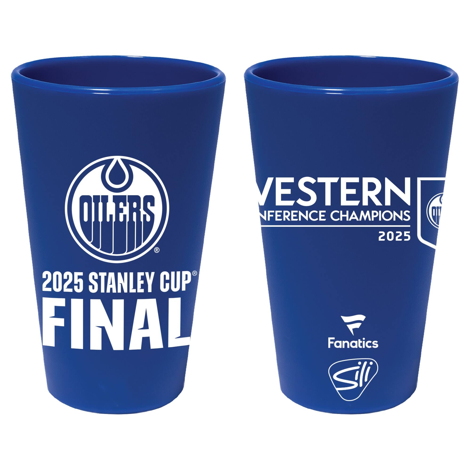 OILERS  
2025 STANLEY CUP® FINAL  

WESTERN CONFERENCE CHAMPIONS  
2025  

Fanatics  
Sil