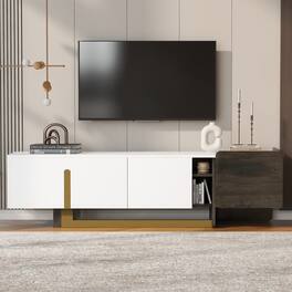 Dexmalle - 66.7'' Light Luxury TV Stand for TVs up to 70 Inches - White