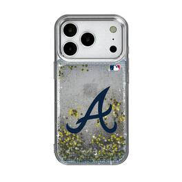 Keyscaper - MLB - Atlanta Braves Linen Logo iPhone Glitter Case - 13 - Multicolor