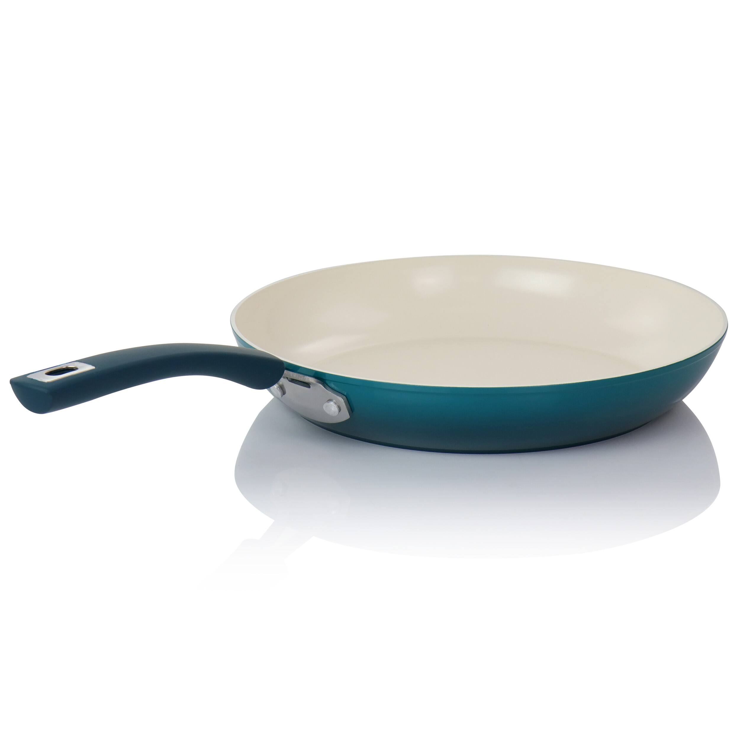 Alt View 1. Oster - Oster Corbett 12 Inch Nonstick Aluminum Frying Pan in Blue - Blue.