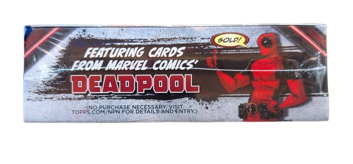 SOLD!  
FEATURING CARDS FROM MARVEL COMICS' DEADPOOL  
(NO PURCHASE NECESSARY. VISIT TOPPS.COM/NPN FOR DETAILS AND ENTRY.)