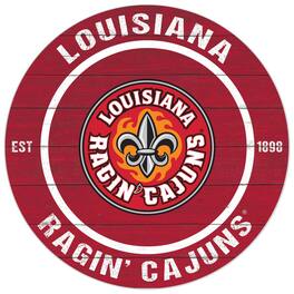 Jardine - Louisiana Ragin' Cajuns 20'' x 20'' Indoor/Outdoor Circle Sign - Cardinal