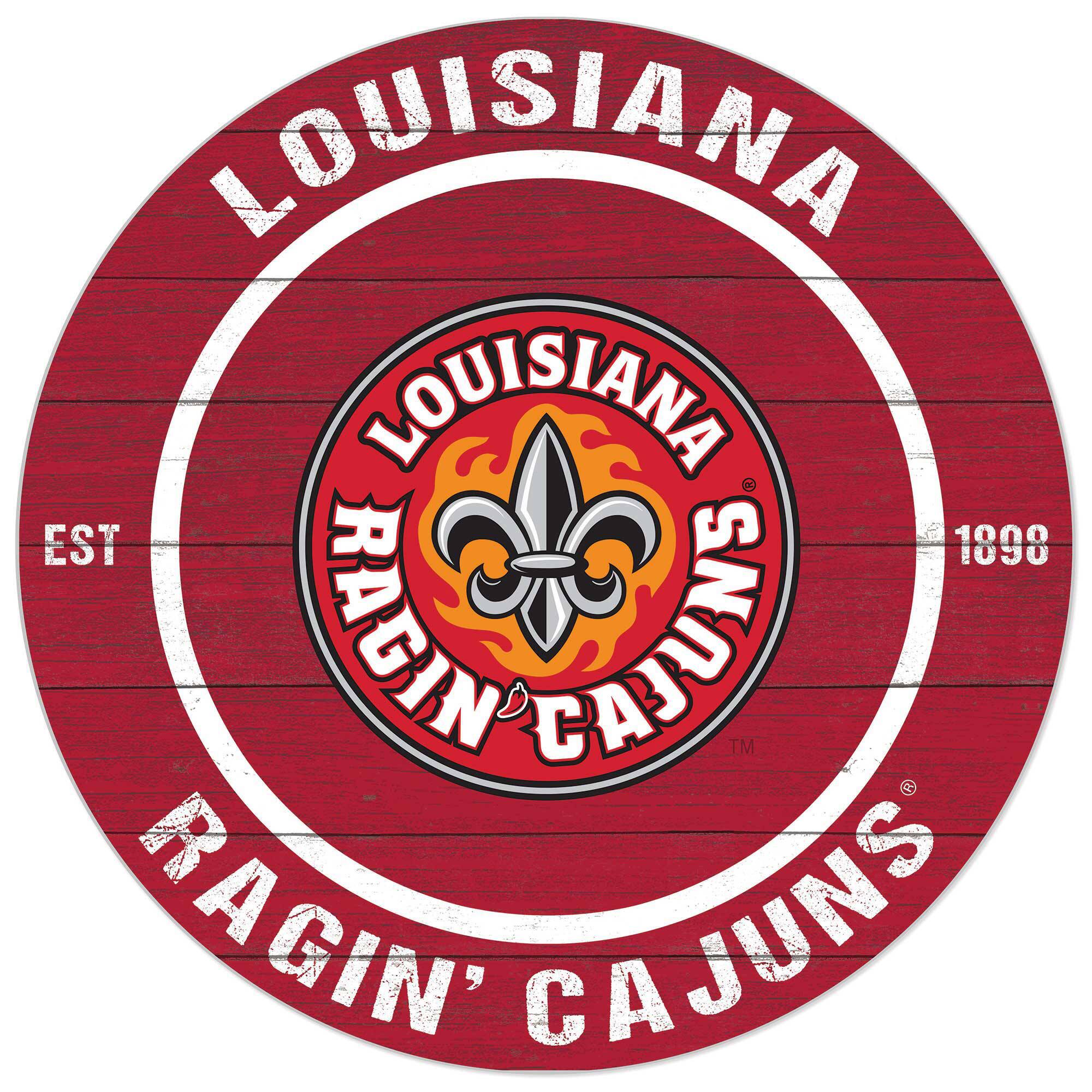 Louisiana Ragin' Cajuns 20'' x 20'' Indoor/Outdoor Circle Sign